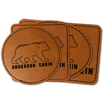 Cabin Faux Leather Iron On Patch (Personalized)