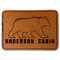 Cabin Faux Leather Iron On Patch - Rectangle (Personalized)