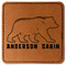 Cabin Faux Leather Iron On Patch - Square (Personalized)