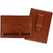 Cabin Leatherette Wallet with Money Clips - Front and Back