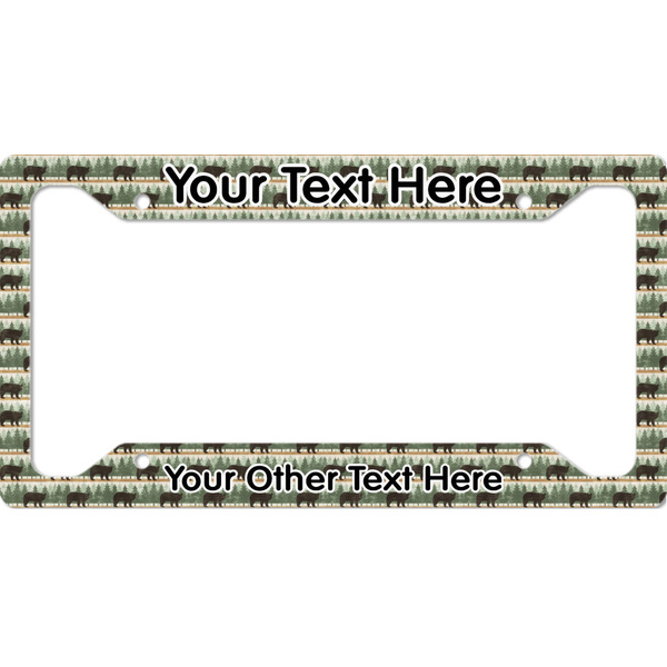 Custom Cabin License Plate Frame (Personalized)