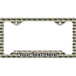 Cabin License Plate Frame - Style C (Personalized)