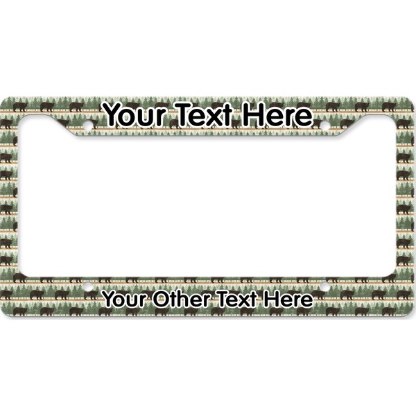 Custom Cabin License Plate Frame - Style B (Personalized)