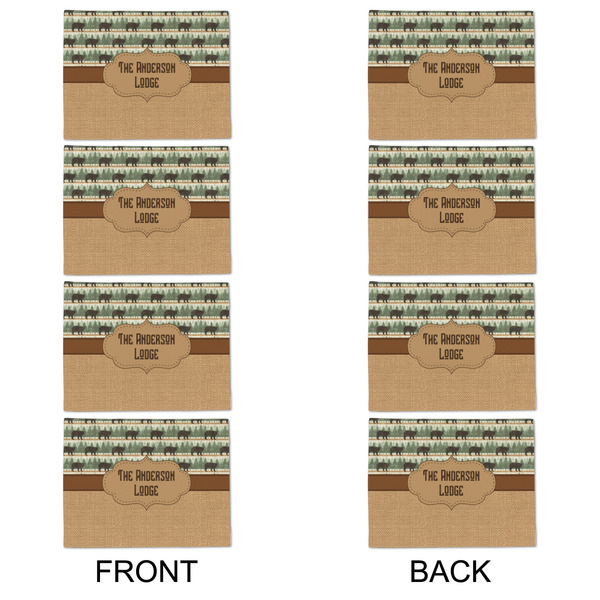 Cabin Linen Placemat - APPROVAL Set of 4 (double sided)