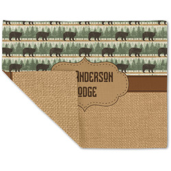 Cabin Double-Sided Linen Placemat - Single w/ Name or Text