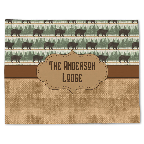 Custom Cabin Single-Sided Linen Placemat - Single w/ Name or Text