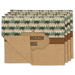 Cabin Linen Placemat w/ Name or Text