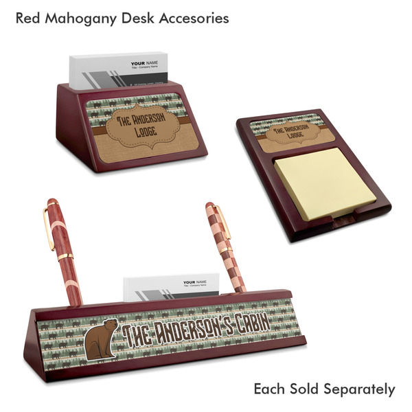 Cabin Mahogany Desk Accessories