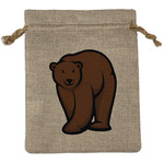 Cabin Burlap Gift Bag