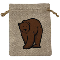 Cabin Burlap Gift Bag