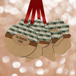Cabin Metal Ornaments - Double Sided w/ Name or Text