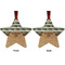Cabin Metal Star Ornament - Front and Back