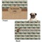 Cabin Microfleece Dog Blanket - Regular - Front & Back