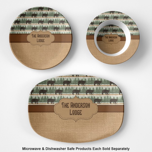 Cabin Microwave & Dishwasher Safe CP Plastic Dishware - Group