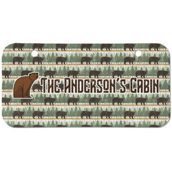 Cabin Mini/Bicycle License Plate (2 Holes) (Personalized)