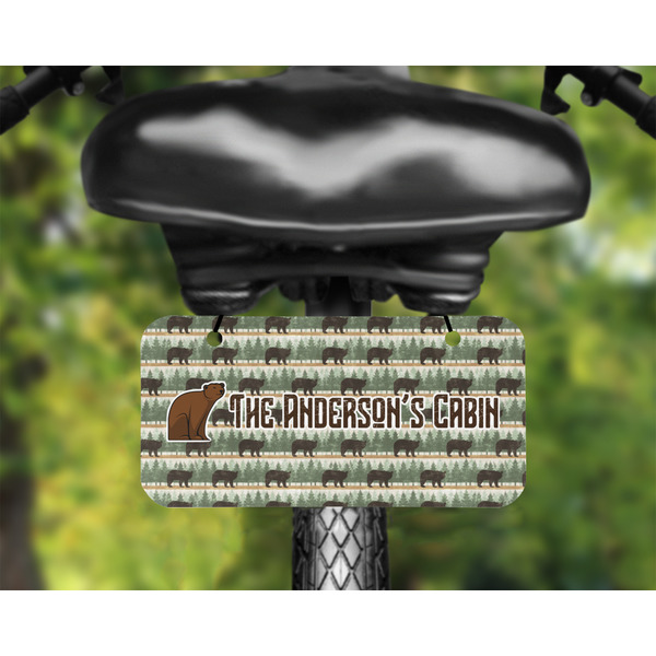 Cabin Mini License Plate on Bicycle - LIFESTYLE Two holes