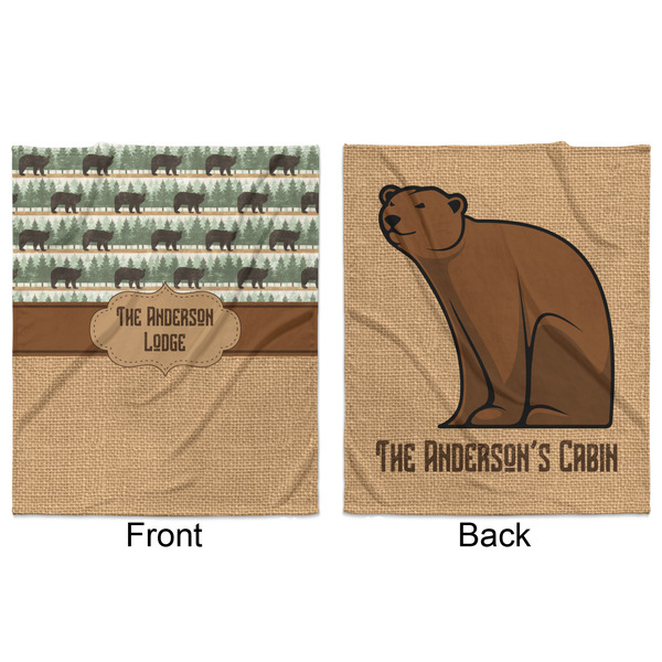 Cabin Minky Blanket - 50"x60" - Double Sided - Front & Back