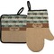 Cabin Oven Mitt & Pot Holder Set w/ Name or Text