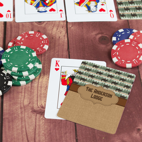 Cabin On Table with Poker Chips