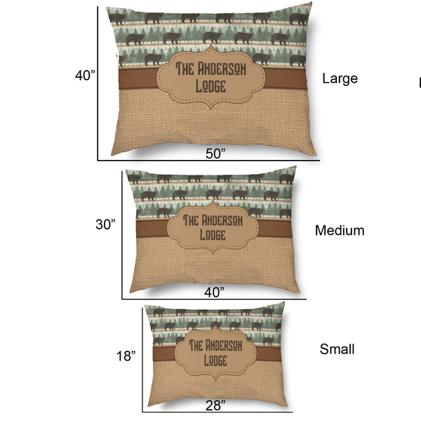 Cabin Outdoor Dog Beds - SIZE CHART