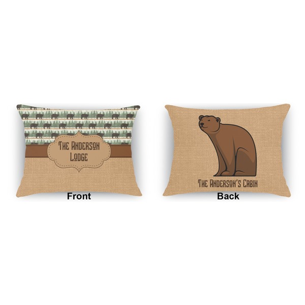 Cabin Outdoor Rectangular Throw Pillow (Front and Back)
