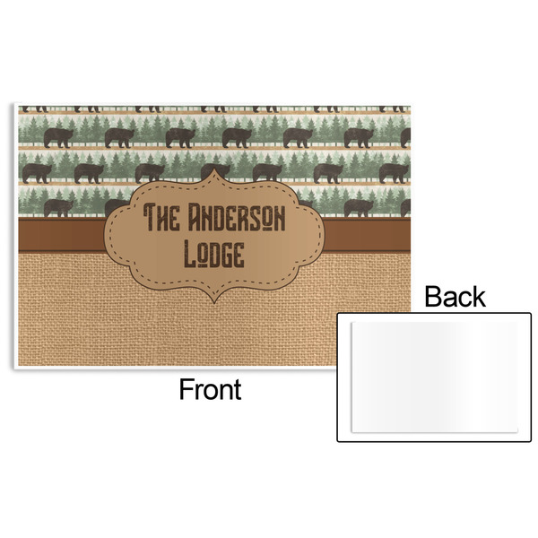 Cabin Disposable Paper Placemat - Front & Back