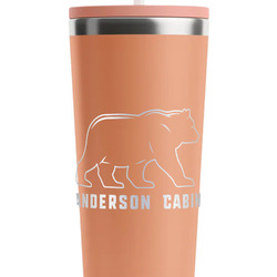 Cabin RTIC Everyday Tumbler with Straw - 28oz - Peach - Double-Sided (Personalized)