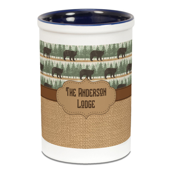 Cabin Pencil Holder - Blue