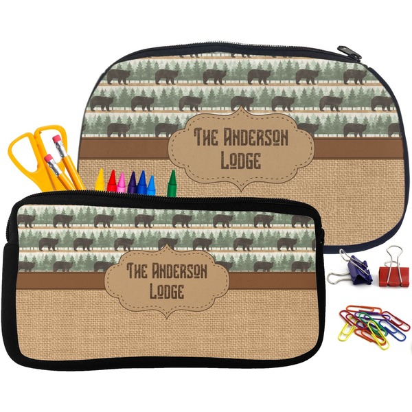 Cabin Pencil / School Supplies Bags Small and Medium