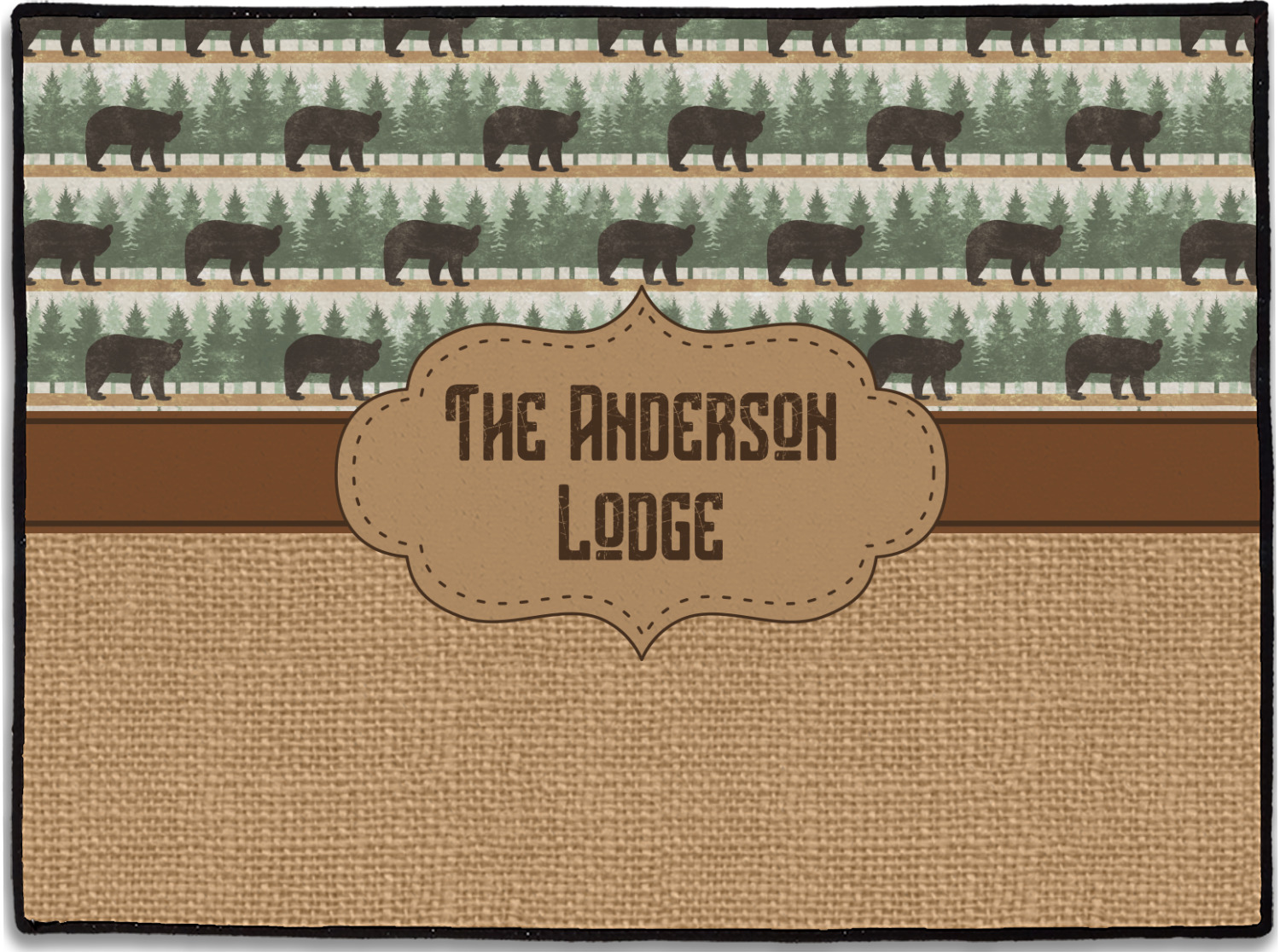 Custom Cabin Door Mat (Personalized) YouCustomizeIt