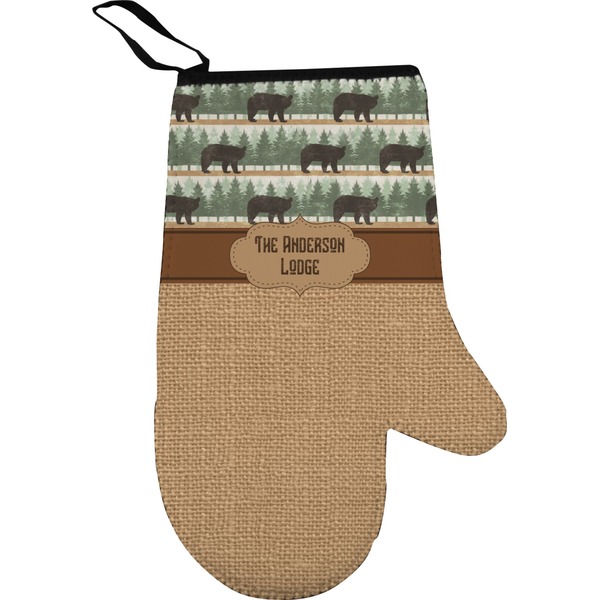 Cabin Personalized Oven Mitt