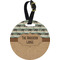 Cabin Plastic Luggage Tag - Round (Personalized)
