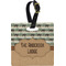 Cabin Plastic Luggage Tag - Square w/ Name or Text