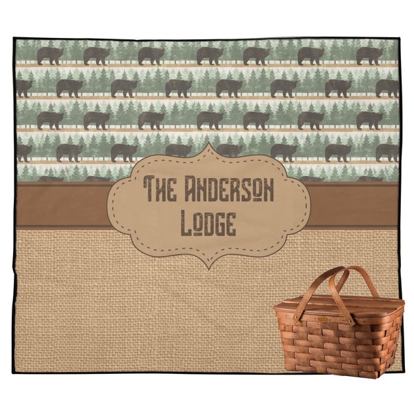 Custom Cabin Outdoor Picnic Blanket (Personalized)