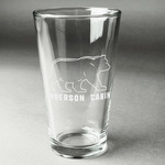 Cabin Pint Glass - Engraved (Single) (Personalized)