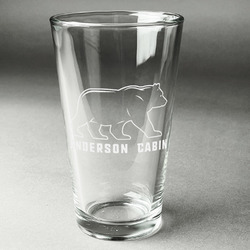 Cabin Pint Glass - Engraved (Personalized)