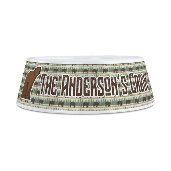 Cabin Plastic Dog Bowls - Medium - FRONT