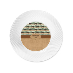Cabin Plastic Party Appetizer & Dessert Plates - 6" (Personalized)