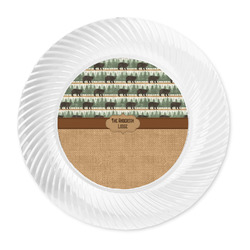 Cabin Plastic Party Dinner Plates - 10" (Personalized)