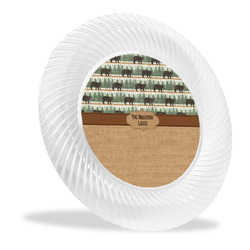 Cabin Plastic Party Dinner Plate - 10" (Personalized)