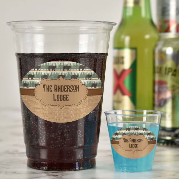 Cabin Plastic Shot Glasses - In Context