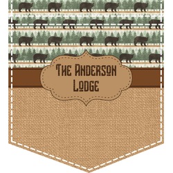 Cabin Iron On Faux Pocket (Personalized)