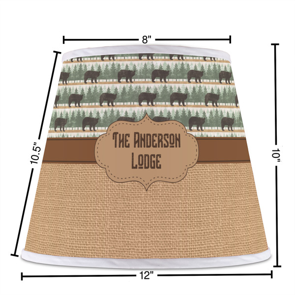 Cabin Poly Film Empire Lampshade - Dimensions