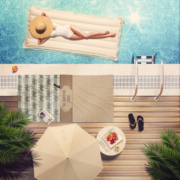 Cabin Pool Towel Lifestyle