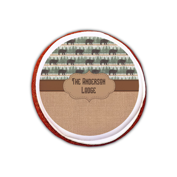 Cabin Printed Icing Circle - XSmall - On Cookie