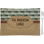 Cabin Glass Rectangular Appetizer / Dessert Plate (Personalized)