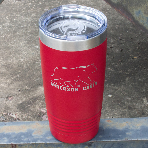 Cabin Red Polar Camel Tumbler - 20oz - Angled