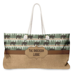 Cabin Large Tote Bag with Rope Handles (Personalized)