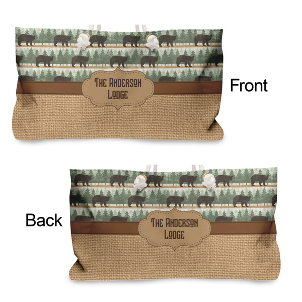 Cabin Large Rope Tote - From & Back View