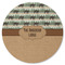 Cabin Round Rubber Backed Coaster (Personalized)